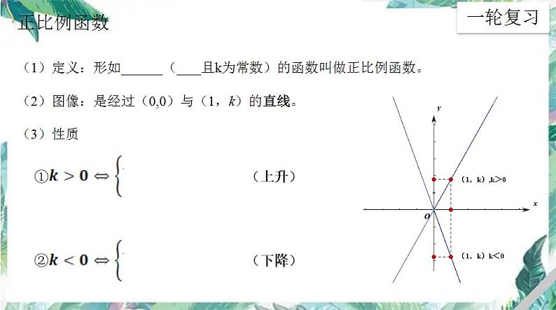 中考数学一轮复习课件 第二讲 函数专题之一次函数的图像与性质03