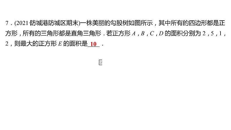 2021-2022 人教版数学 八年级下册 第十七章  17.1　勾 股 定 理  第1课时 课件第7页