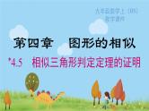 北师大版初中数学九年级上册 4.5相似多边形板顶定理的证明 PPT课件+教案+学案