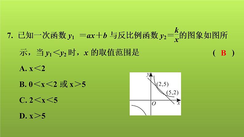 2022年中考数学人教版一轮复习讲练课件：模拟试卷(十)08