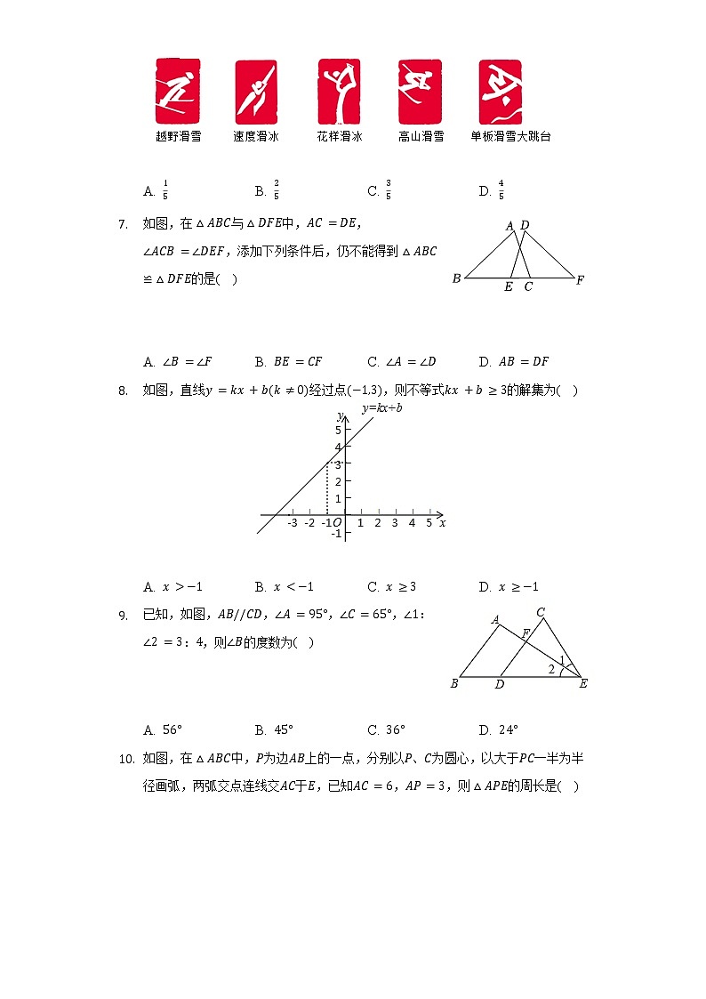 2021-2022学年山东省济南市钢城区七年级（下）期末数学试卷（五四学制）（Word解析版）第2页