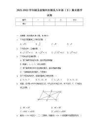 2021-2022学年湖北省随州市随县八年级（下）期末数学试卷（Word解析版）