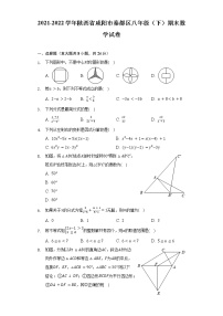 2021-2022学年陕西省咸阳市秦都区八年级（下）期末数学试卷（Word解析版）