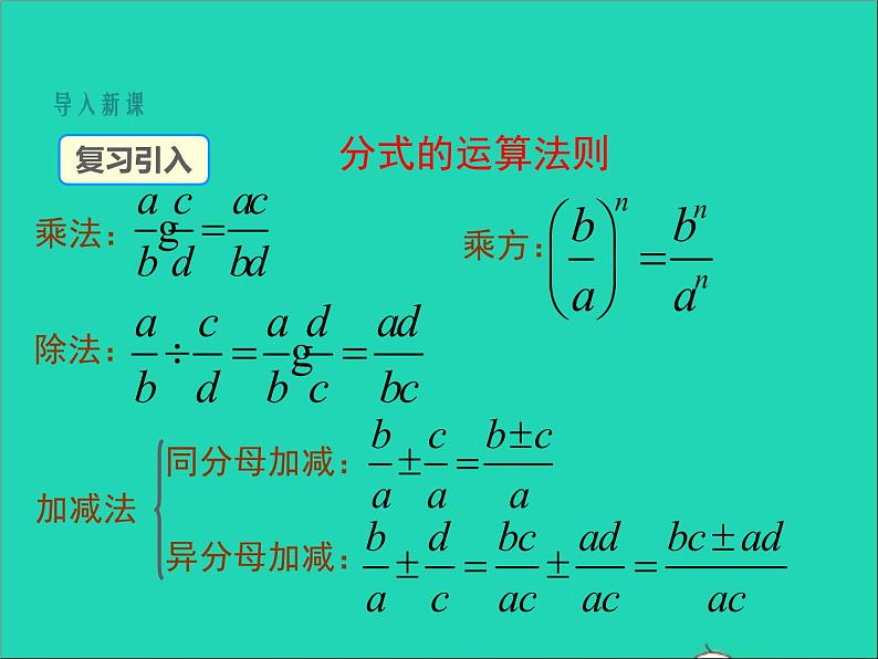 2022八年级数学上册第十五章分式15.2分式的运算第4课时同步课件新版新人教版第3页