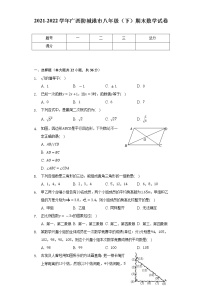 2021-2022学年广西防城港市八年级（下）期末数学试卷（Word解析版）