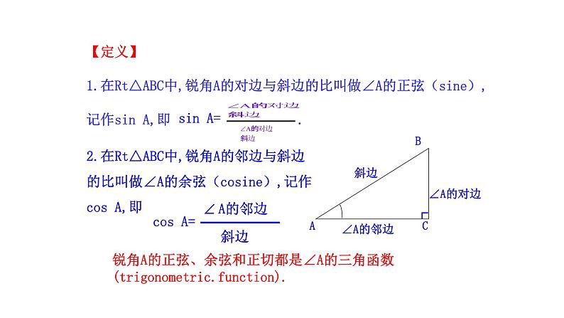 2021-2022 北师大版 数学 九年级下册 1.1.2 锐角三角函数课件第6页