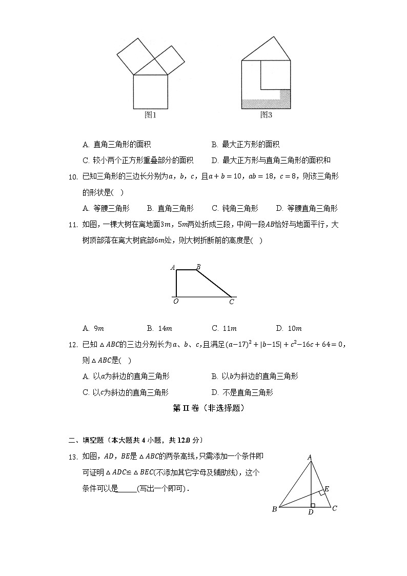 苏科版初中数学八年级上册期中测试卷（较易）（含答案解析）03