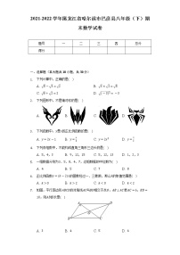 2021-2022学年黑龙江省哈尔滨市巴彦县八年级（下）期末数学试卷（Word解析版）