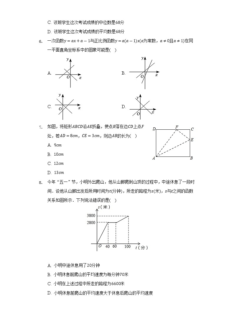 2021-2022学年黑龙江省齐齐哈尔市依安县、拜泉县八年级（下）期末数学试卷（Word解析版）第2页
