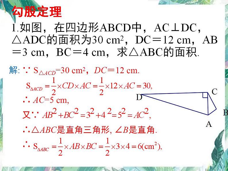 北师大版数学八年级上册 第一章 勾股定理复习 课件05