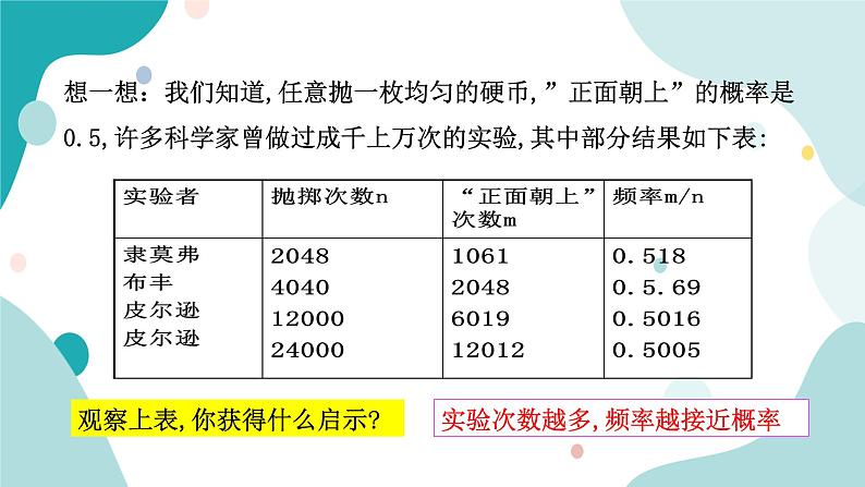 浙教版9年级上册数学2.3用频率估计概率课件第5页