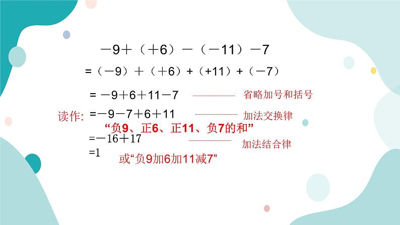 浙教版7年级上册数学2.2有理数的减法（2）课件第5页