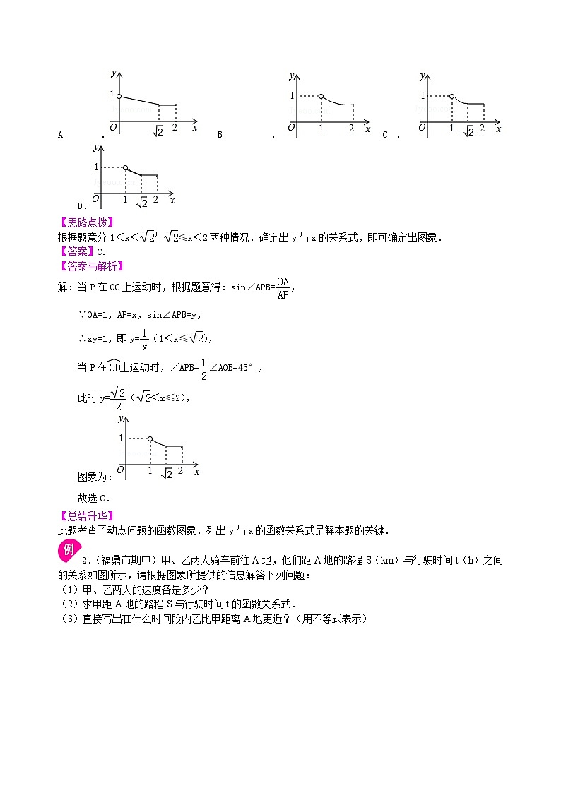 中考数学一轮总复习23《图表信息型问题》知识讲解+巩固练习（提高版）（含答案）第2页