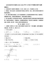 山东省滨州市无棣县2021-2022学年七年级下学期期末数学试题(word版含答案)