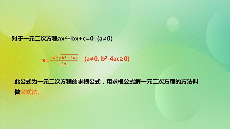 华师大版9上数学 22.2.3 公式法 课件06