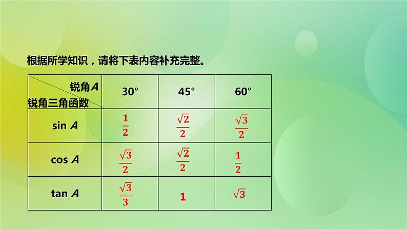 华师大版9上数学 24.3.1 锐角三角函数 2 课件05