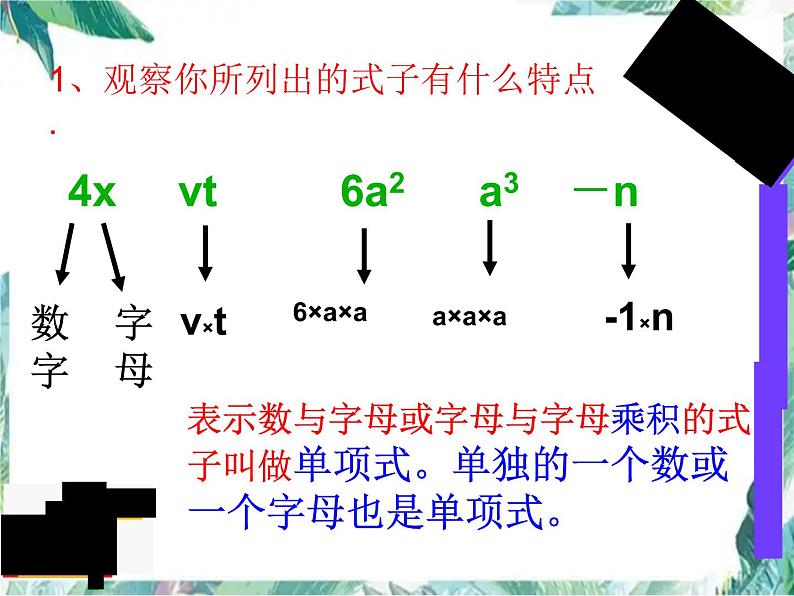 人教版七年级数学上册 第二章-整式的加减复习总结课件第5页