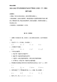 2021-2022学年河南省驻马店市平舆县七年级（下）期末数学试卷（Word解析版）