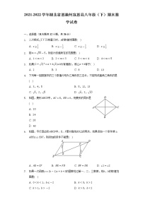 2021-2022学年湖北省恩施州宣恩县八年级（下）期末数学试卷（Word解析版）