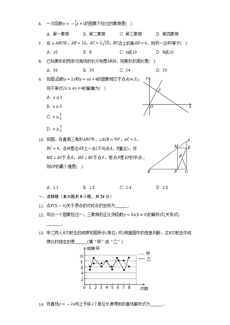 2021-2022学年辽宁省朝阳市朝阳县八年级（下）期末数学试卷（Word解析版）02