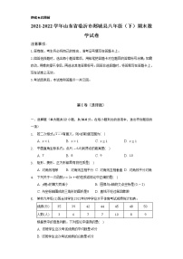 2021-2022学年山东省临沂市郯城县八年级（下）期末数学试卷（Word解析版）