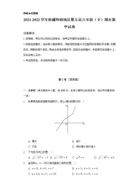 2021-2022学年新疆和田地区墨玉县八年级（下）期末数学试卷（Word解析版）