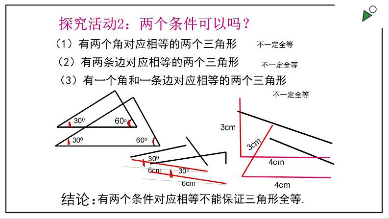 苏科版八上数学1.3《探索三角形全等的条件》第1课时 课件+同步练习06