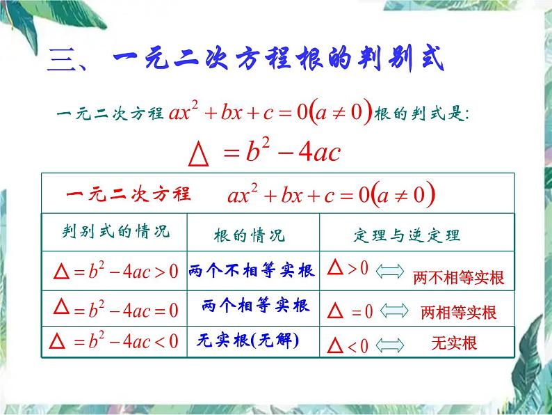 人教版九年级数学上册课件：第二十一章 一元二次方程复习08