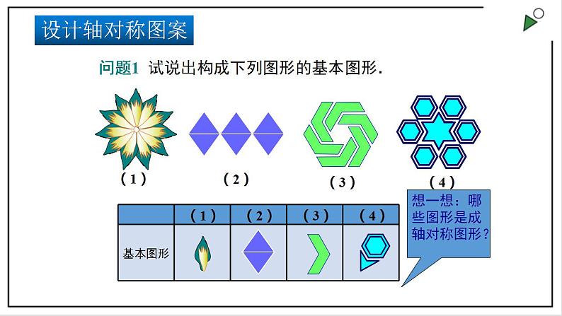 苏科版八上数学2.3《设计轴对称图案》课件+同步练习04