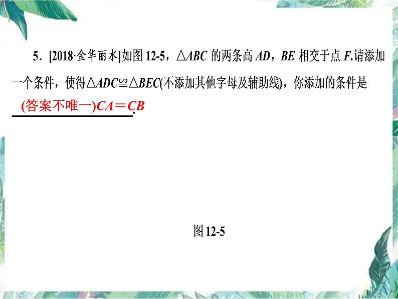 人教版八年级数学上册课件 　全等三角形 复习课(共28张PPT)第6页