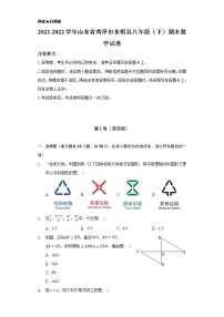 山东省菏泽市东明县2021-2022学年八年级下学期期末数学试卷