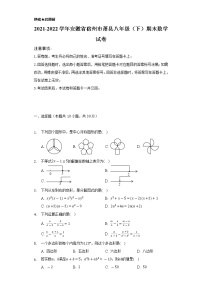 2021-2022学年安徽省宿州市萧县八年级（下）期末数学试卷（Word解析版）