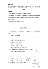 2021-2022学年广西钦州市浦北县七年级（下）期末数学试卷（Word解析版）