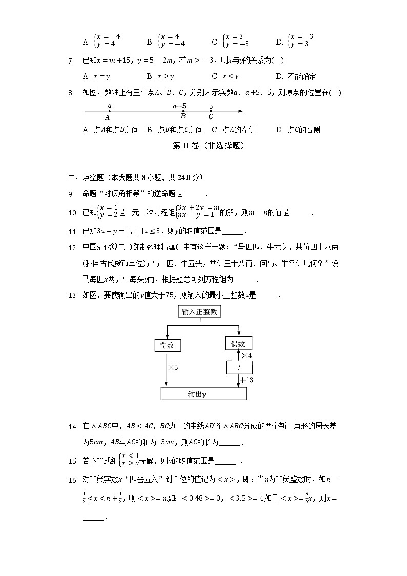 2021-2022学年江苏省连云港市灌云县七年级（下）期末数学试卷（Word解析版）第2页
