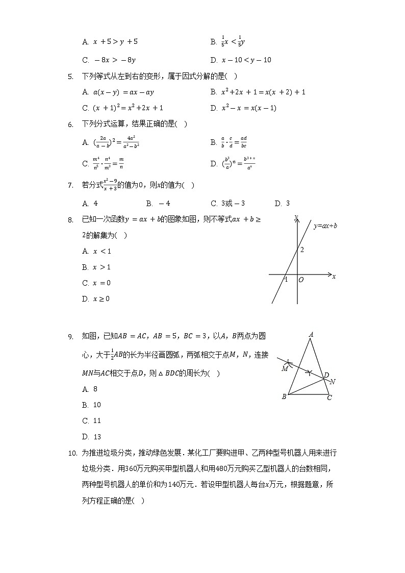 2021-2022学年山东省菏泽市东明县八年级（下）期末数学试卷（Word解析版）02