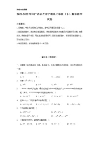 2021-2022学年广西崇左市宁明县七年级（下）期末数学试卷（Word解析版）