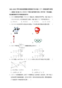 河南省鹤壁市淇滨区2021-2022学年七年级下学期期末考试数学试卷(word版含答案)