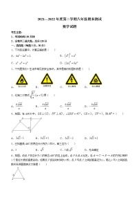 黑龙江省鸡西市虎林市2021-2022学年八年级下学期期末数学试题(word版含答案)