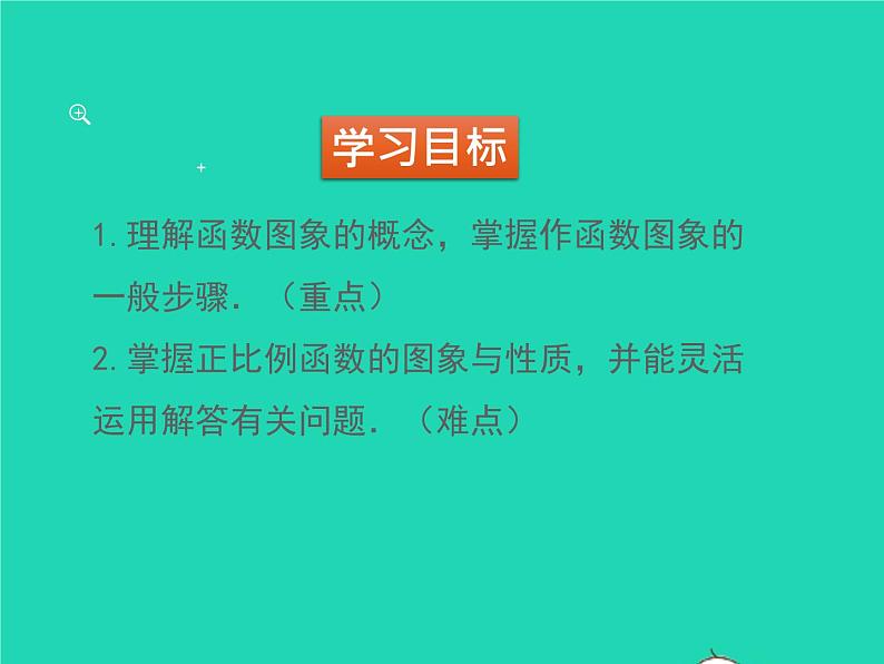 2022八年级数学上册第四章一次函数4.3一次函数的图象第1课时正比例函数的图象和性质同步课件新版北师大版第2页