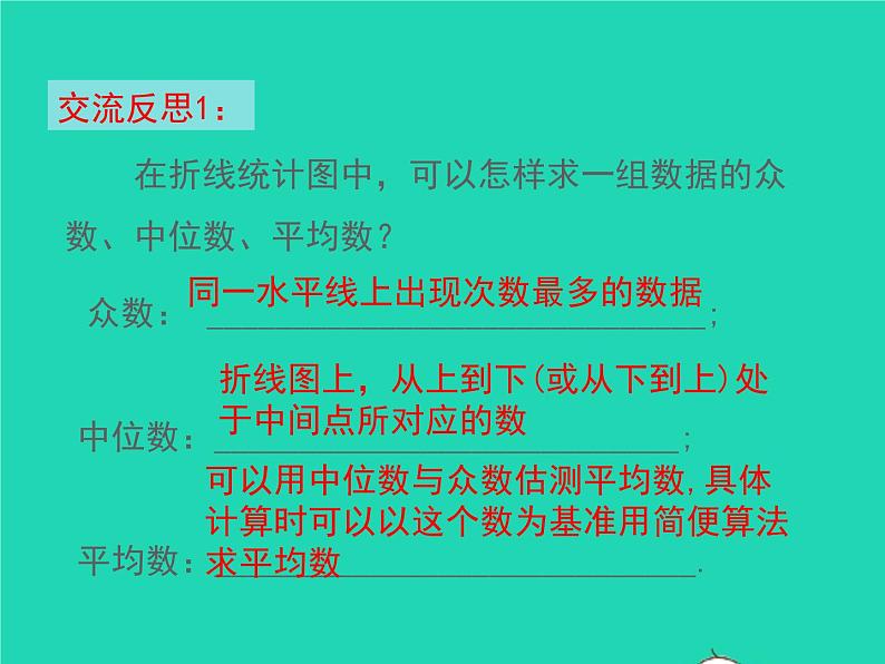 2022八年级数学上册第六章数据的分析6.3从统计图分析数据的集中趋势同步课件新版北师大版05