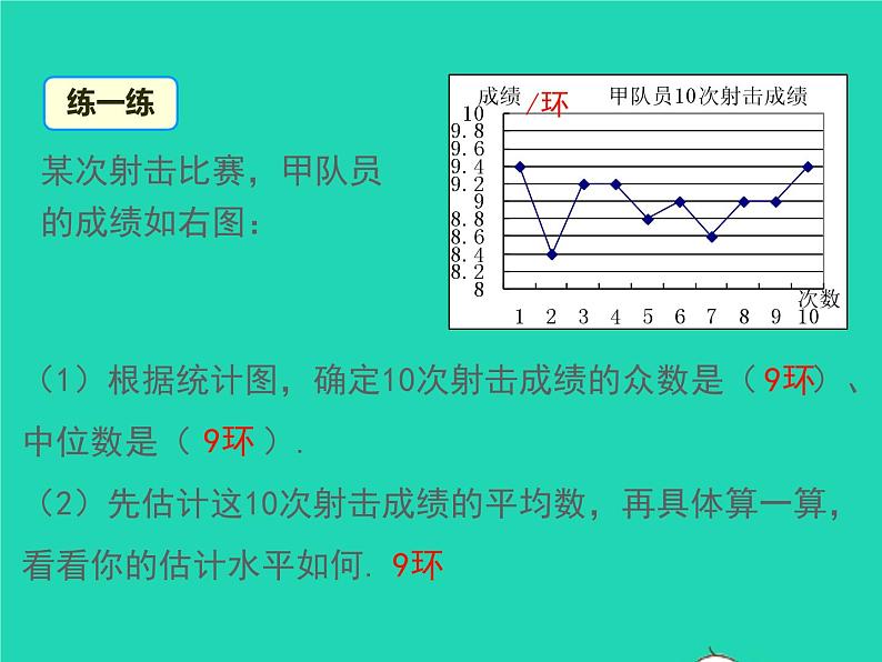 2022八年级数学上册第六章数据的分析6.3从统计图分析数据的集中趋势同步课件新版北师大版06