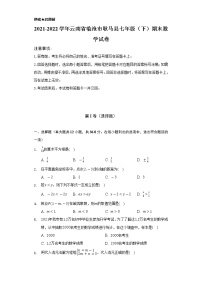 2021-2022学年云南省临沧市耿马县七年级（下）期末数学试卷（Word解析版）