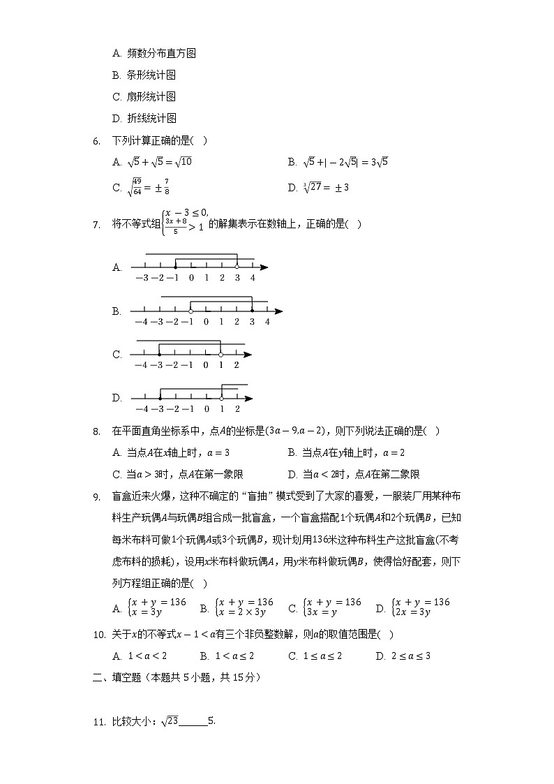 2021-2022学年山西省大同市七年级（下）期末数学试卷（Word解析版）02