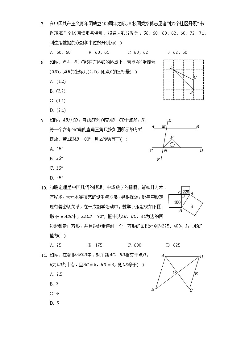 2021-2022学年海南省琼海市八年级（下）期末数学试卷（Word解析版）02