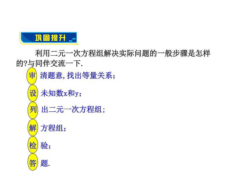 沪科版数学七年级上册课件3.4　列二元一次方程组解应用题的常见题型(第2课时)第3页