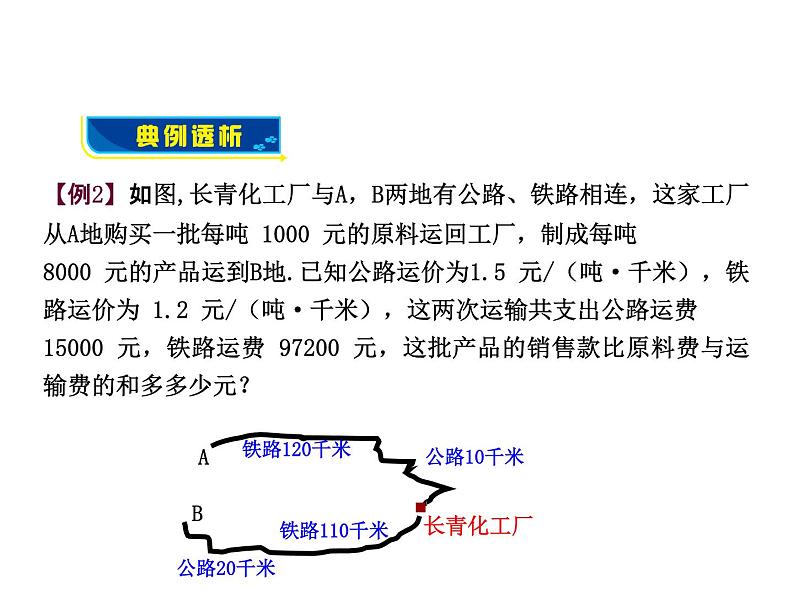 沪科版数学七年级上册课件3.4　列二元一次方程组解应用题的常见题型(第2课时)第7页