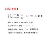 沪科版数学七年级上册课件3.3 二元一次方程组及其解法（第2课时）