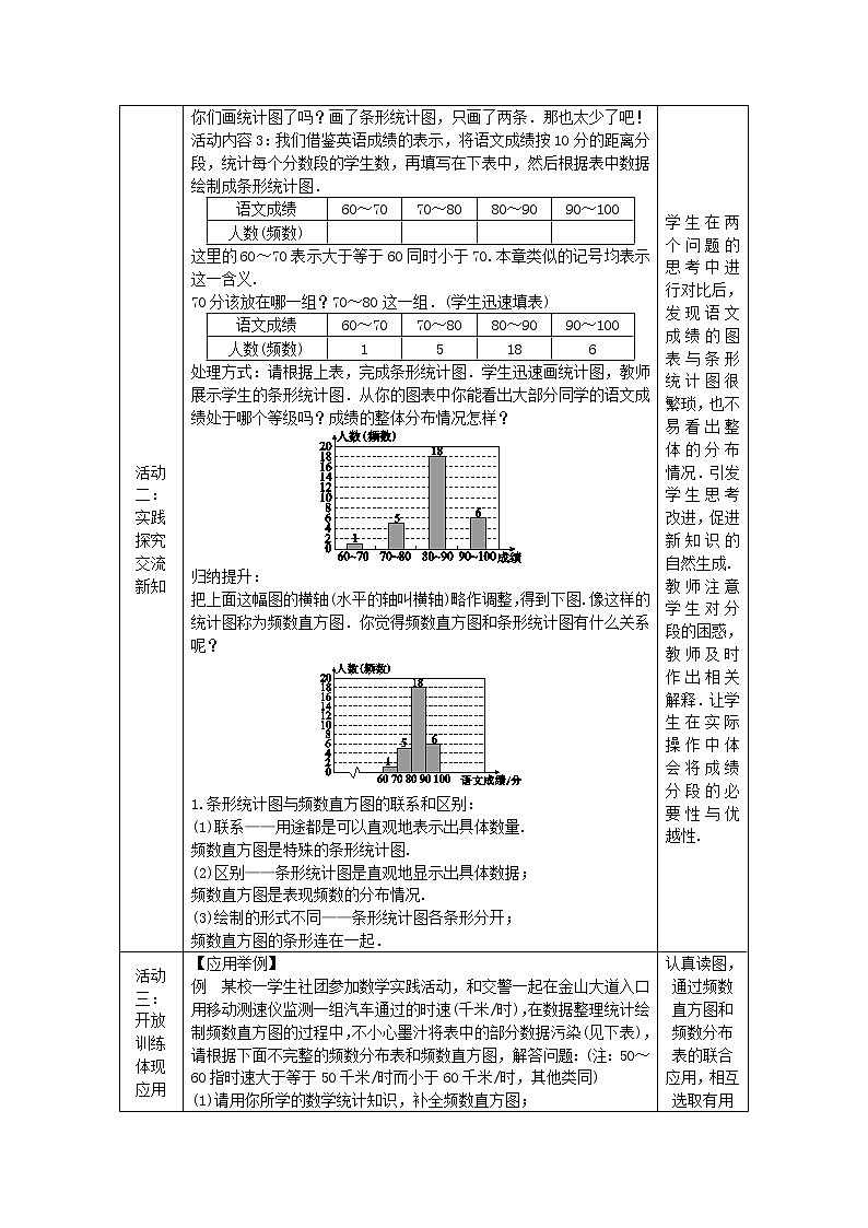 2022七年级数学上册第六章数据的收集与整理6.3数据的表示第2课时频数直方图教案新版北师大版03
