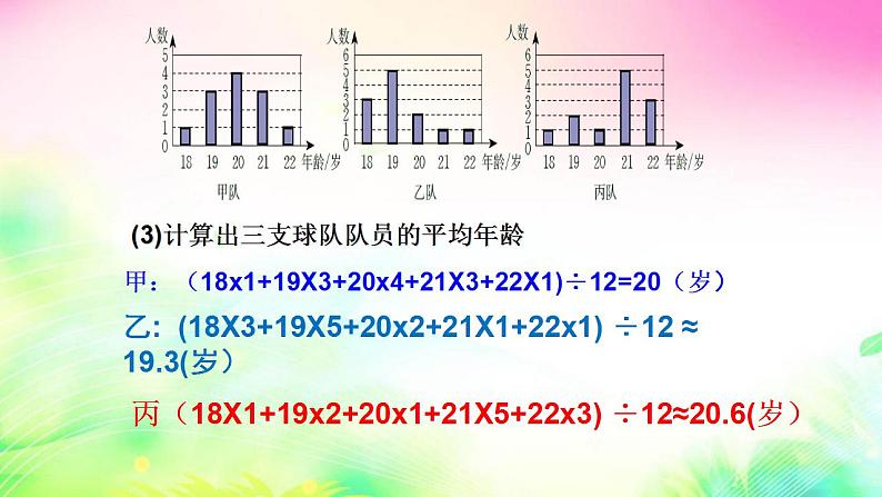 6.3从统计图分析数据的集中趋势　课件　2022—2023学年北师大版数学八年级上册08