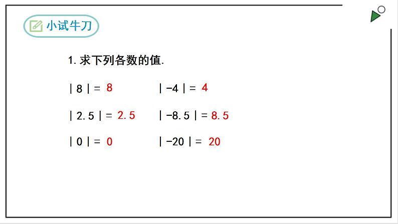 人教七上数学1.2.4《绝对值》课件+同步练习08